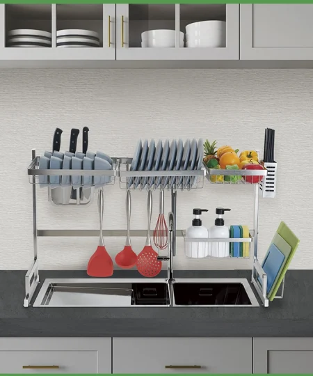 GIÁ BÁT ĐỂ TRÊN CHẬU RỬA INOX 304 GOS-850