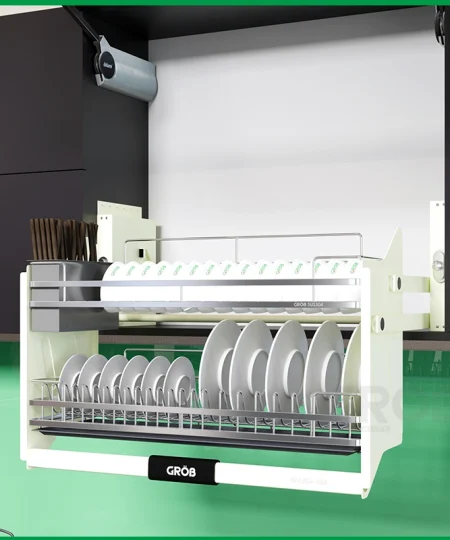 GIÁ BÁT NÂNG HẠ NAN DẸT INOX 304 GV304 - 180