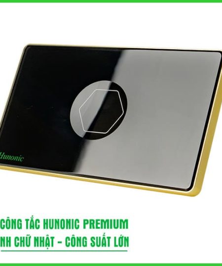 Công Tắc Hunonic Premium HCN Viền Vàng CSL