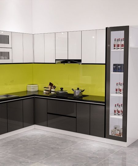 HỆ TỦ BẾP CÁNH ACRYLIC MẪU 11