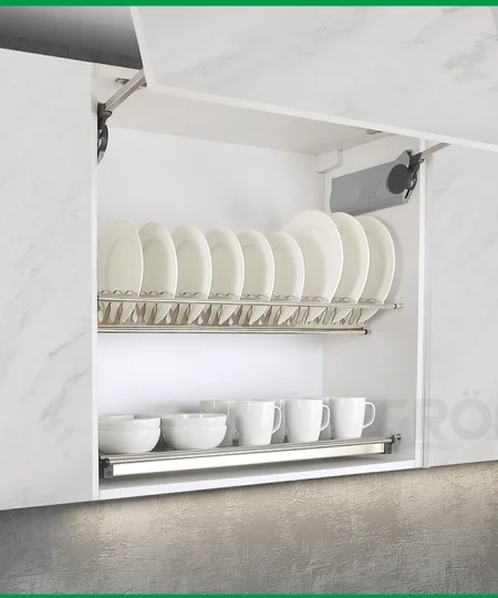 GIÁ BÁT CỐ ĐỊNH CHỮ V INOX LÁ U-180