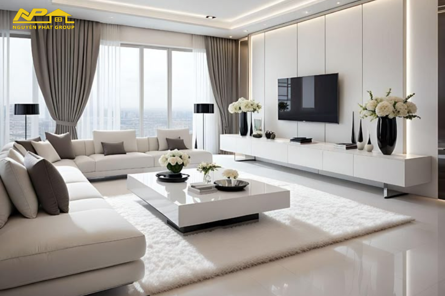 Bố trí sofa và bàn ghế hợp lý